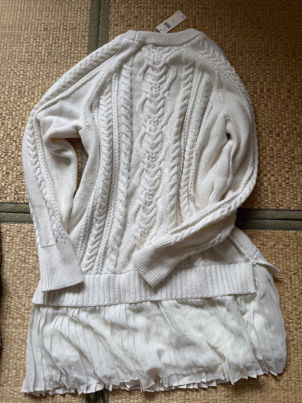 Anthropologie Delphine Cable Knit Twofer Mini Dress - Picture 3 of 3